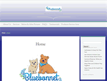 Tablet Screenshot of bluebonnetgrooming.com